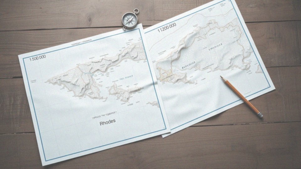 Jakie są różnice między mapą Rodos 1:50 000 a mapą Rodos 1:120 000?