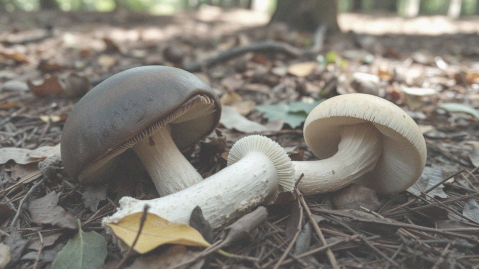 Jakie są podobieństwa i różnice między grzybem siniakiem a piaskowcem modrzakiem?