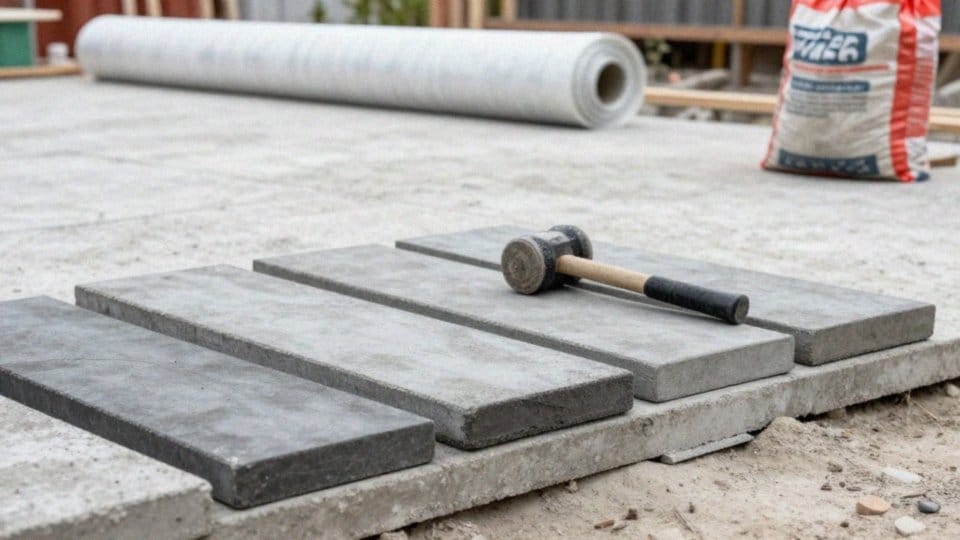 Jak układać deski betonowe na płycie betonowej?