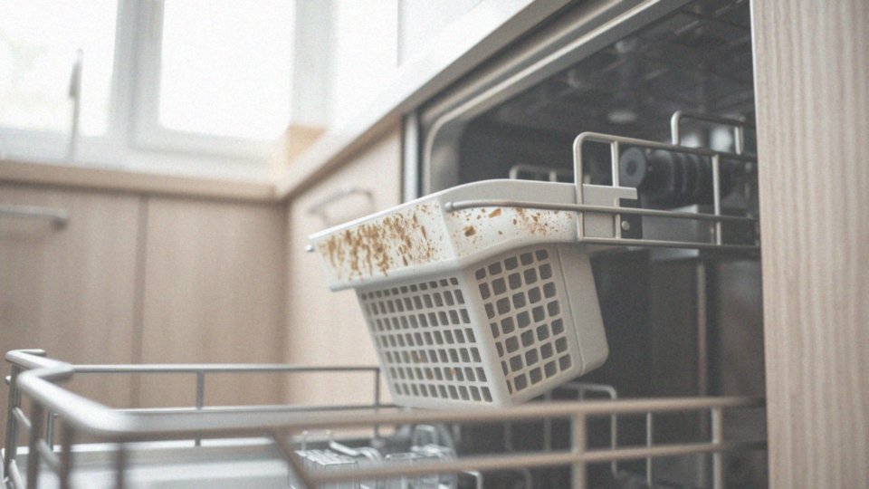 Jakie mogą być skutki zanieczyszczenia filtra odpływowego w zmywarce?