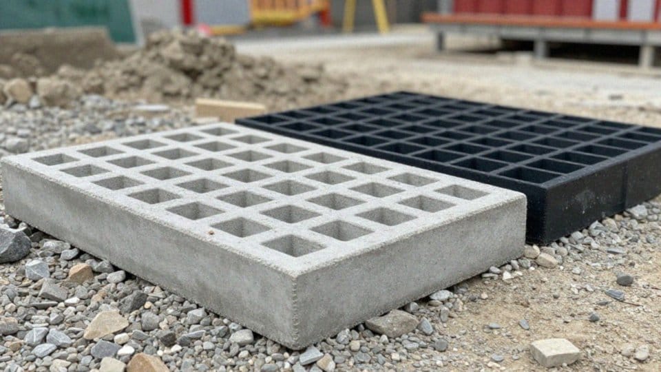 Płyty ażurowe: beton czy plastik?
