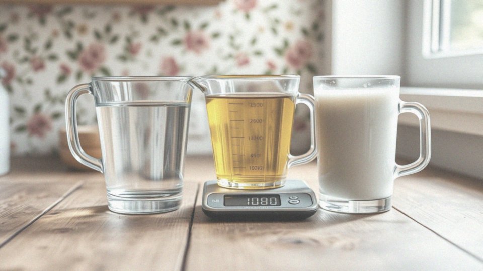 Ile to 100 ml w gramach dla różnych substancji?