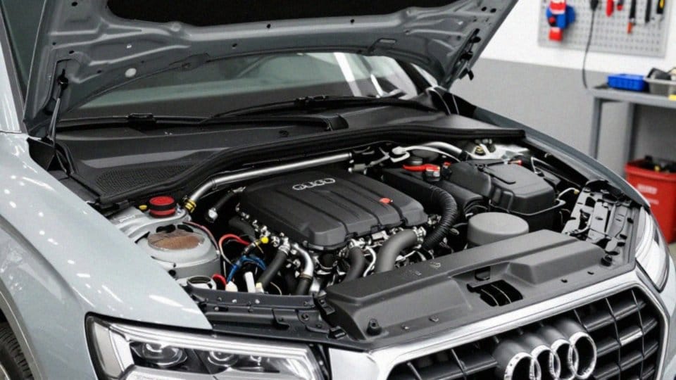 Jakie skrzynie biegów występują w benzynowym Audi Q5?