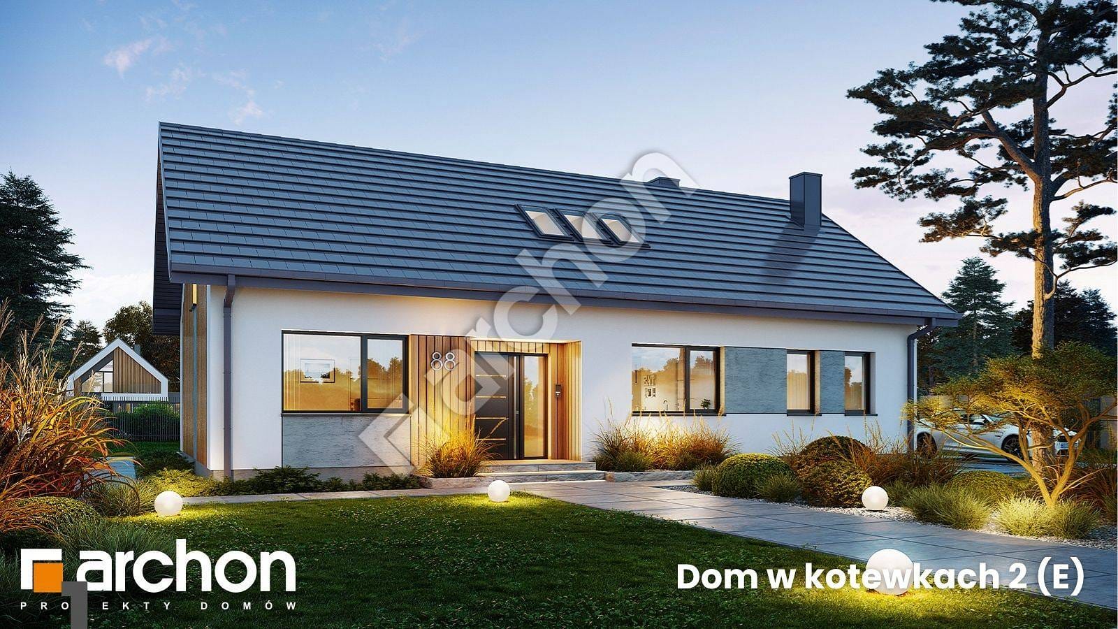 Dom w kotewkach 2 (E) – nowoczesna przestrzeń z nutą przytulności